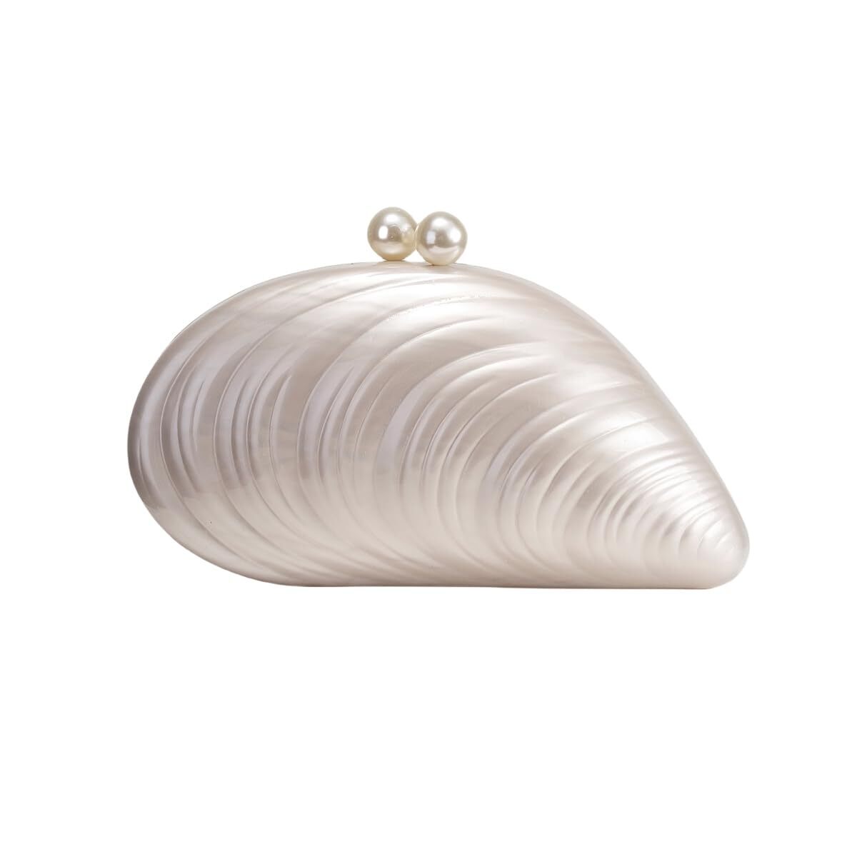 1506 Seashell Chain Shoulder Bag Acrylic Evening Clutch Bag Glitter Marble